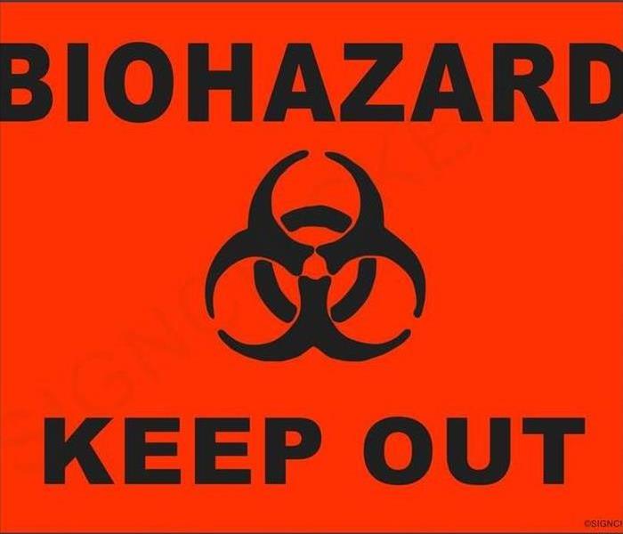 This is the universal sign warning that biohazardous materials will be present and to take precaution when coming in contact.